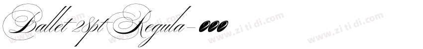 Ballet 28pt Regula字体转换